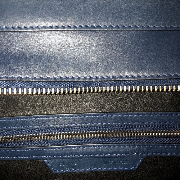 Celine Mini Luggage Handbag Tote in Drummed Calfskin Leather - Picture 9 of 10